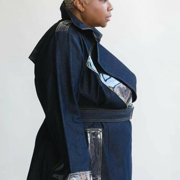 Denim trench coat - Picture 3 of 3